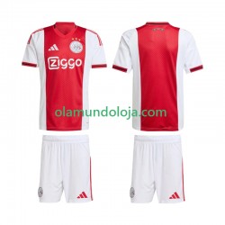Camisola AFC Ajax Criança Equipamento Primeiro 2025-2026 Manga Curta